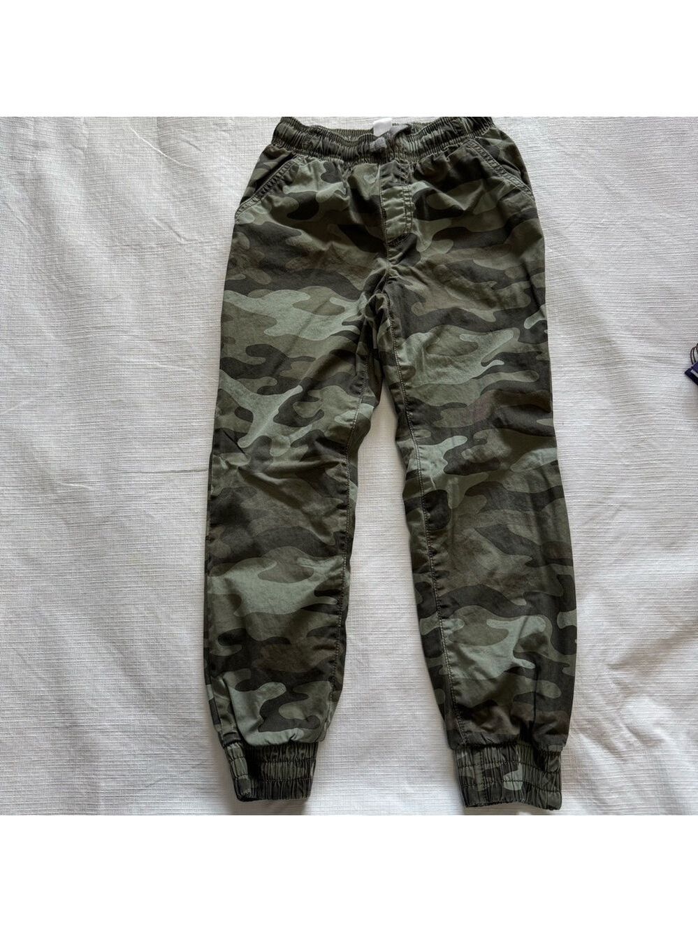 Carter's Olive Green Camo lined joggers Size 7